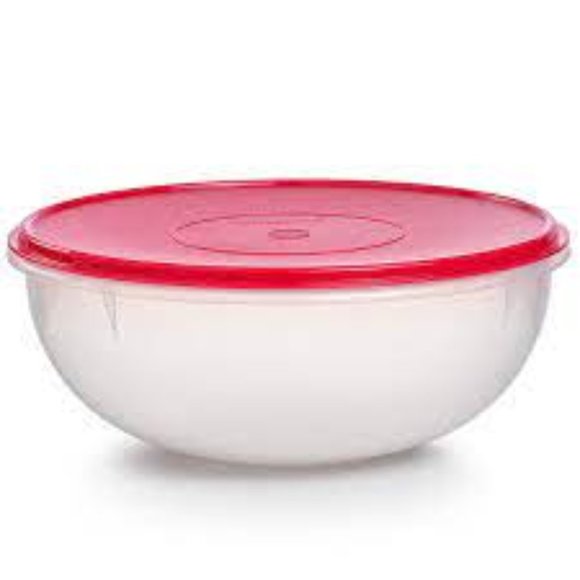 New Tupperware Fix 'n Mix Bowl 26-cup Chili Red seal - Picture 1 of 3